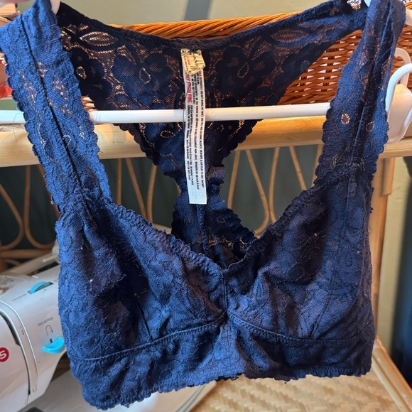 Free People Lace Bralette - Dark Blue - Picture 1 of 4